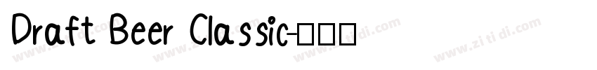 Draft Beer Classic字体转换